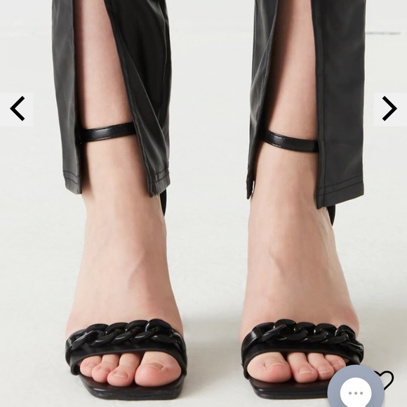 Glossy Chain Band High Heel - Picture 2 of 4